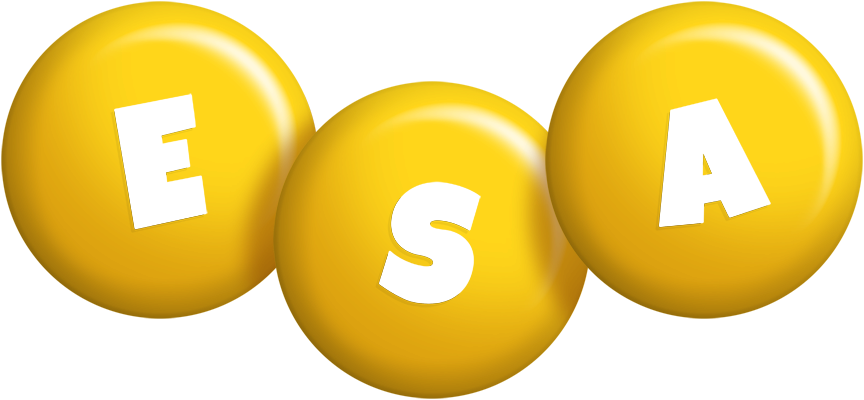Esa candy-yellow logo