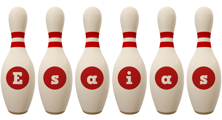 Esaias bowling-pin logo