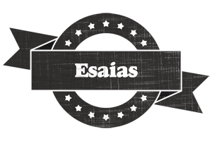 Esaias grunge logo