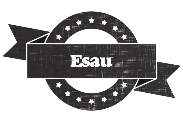 Esau grunge logo