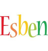 Esben birthday logo