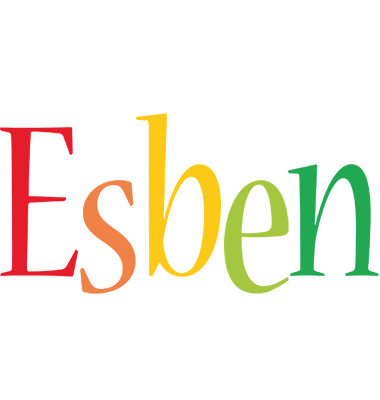 Esben birthday logo