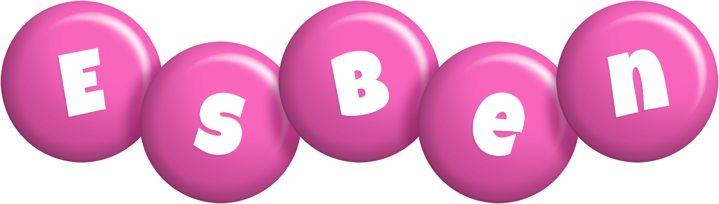 Esben candy-pink logo