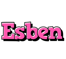 Esben girlish logo