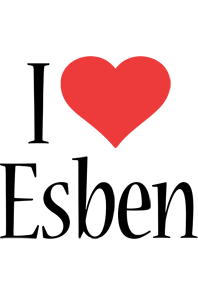 Esben i-love logo