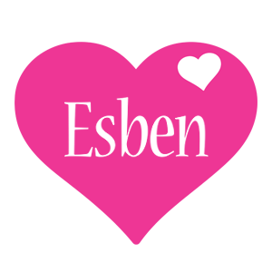 Esben love-heart logo
