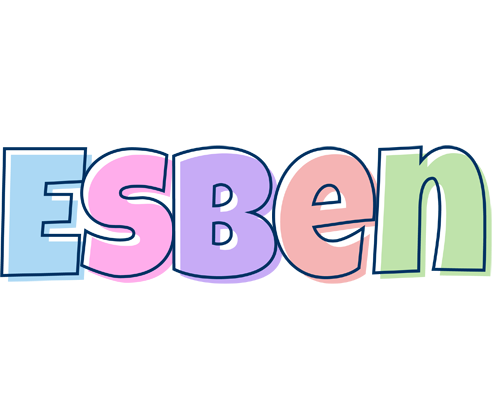 Esben pastel logo