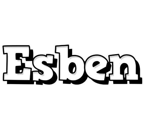 Esben snowing logo