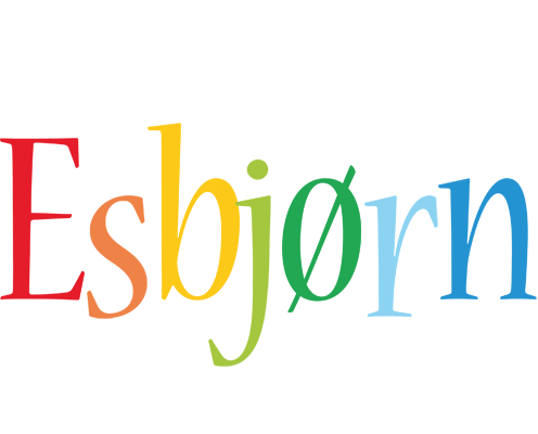 Esbjørn birthday logo