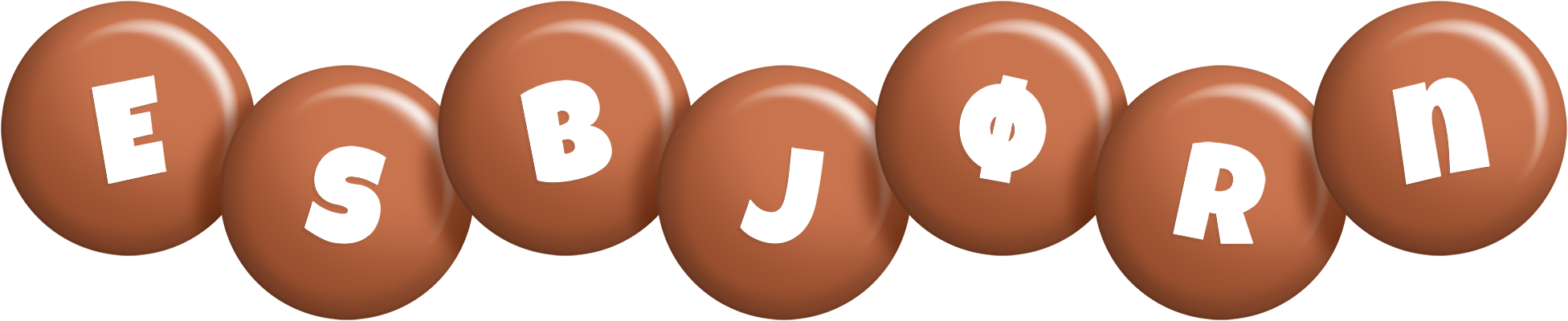 Esbjørn candy-brown logo