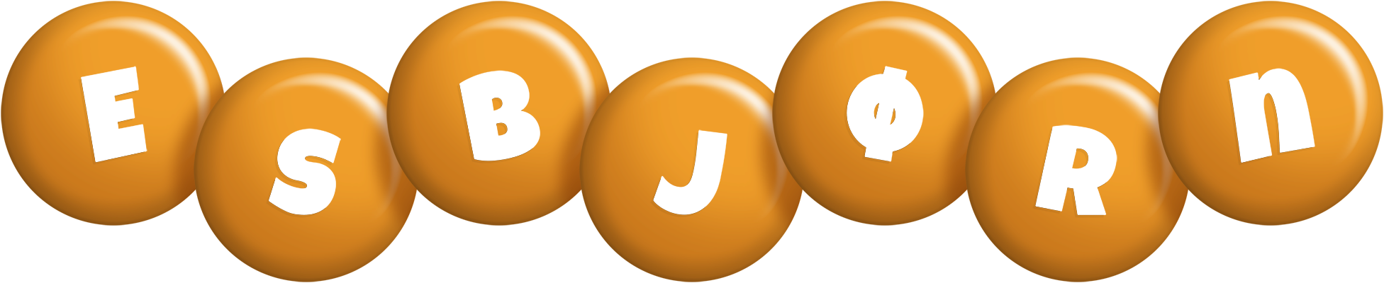 Esbjørn candy-orange logo