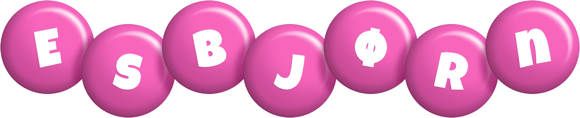 Esbjørn candy-pink logo