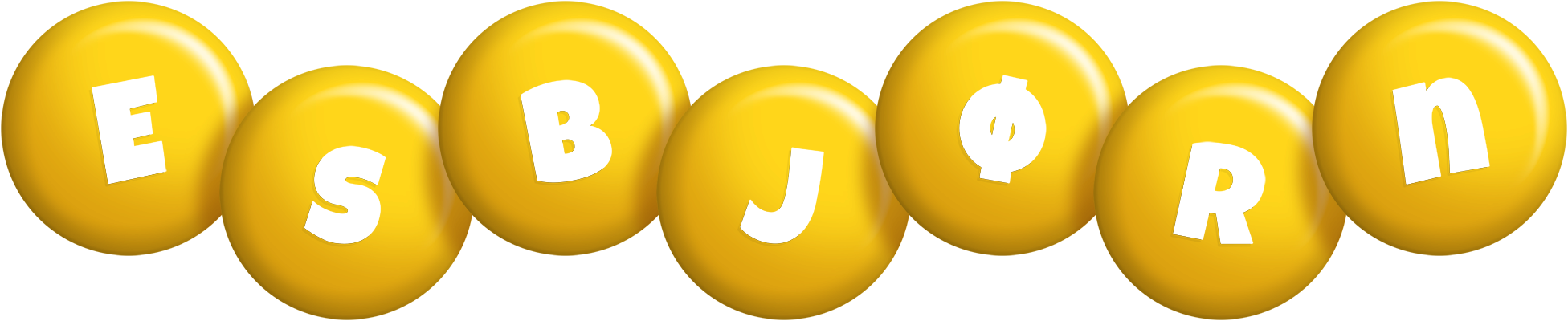 Esbjørn candy-yellow logo