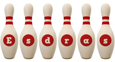 Esdras bowling-pin logo