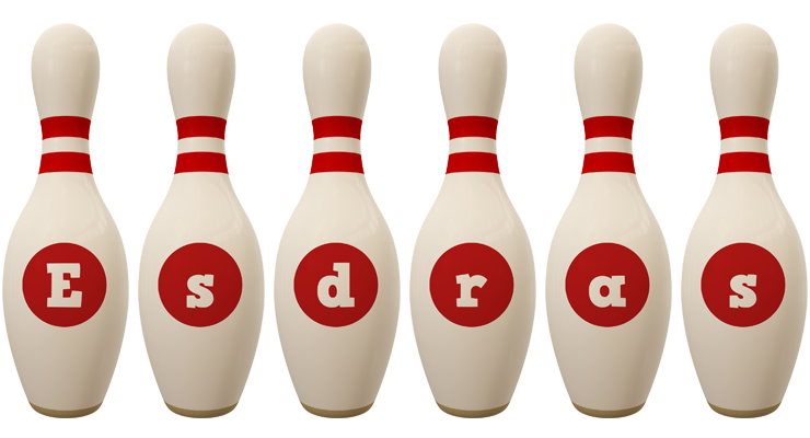 Esdras bowling-pin logo