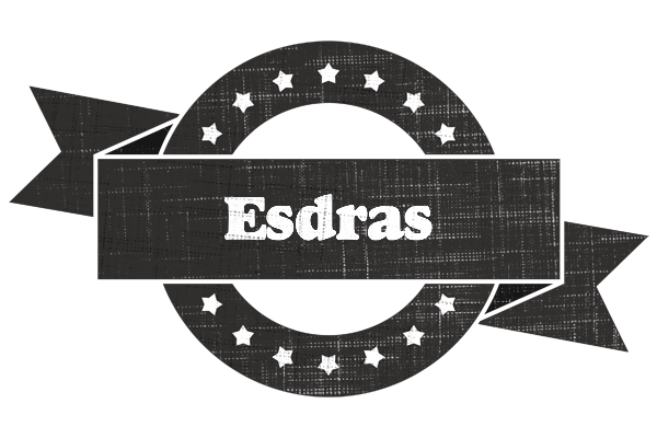 Esdras grunge logo