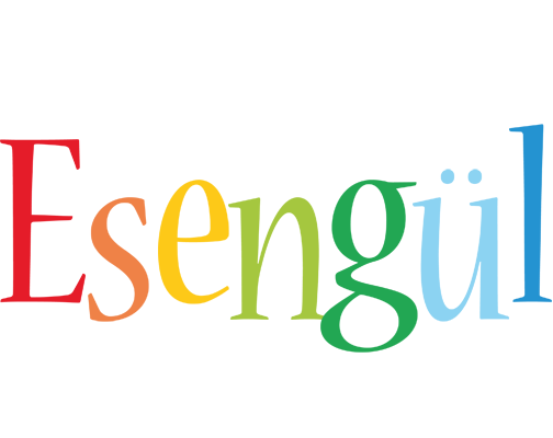 Esengül birthday logo