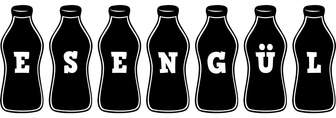 Esengül bottle logo