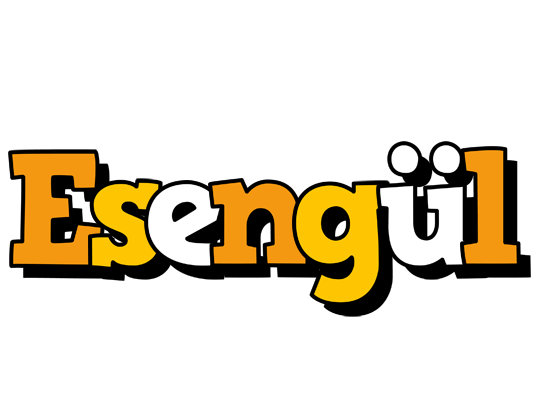 Esengül cartoon logo