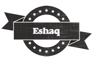 Eshaq grunge logo