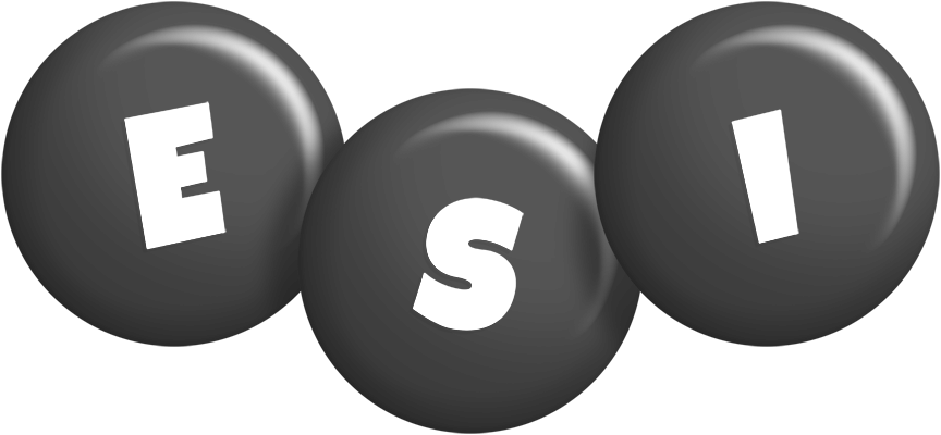 Esi candy-black logo