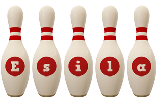 Esila bowling-pin logo