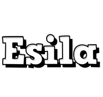 Esila snowing logo