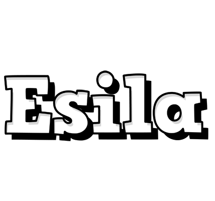 Esila snowing logo