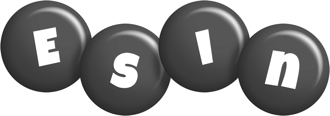 Esin candy-black logo