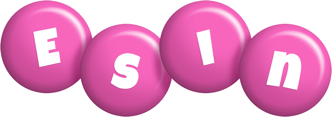Esin candy-pink logo