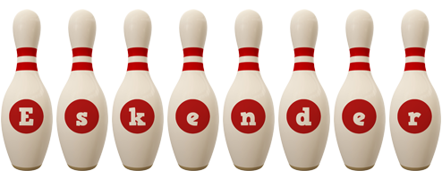 Eskender bowling-pin logo