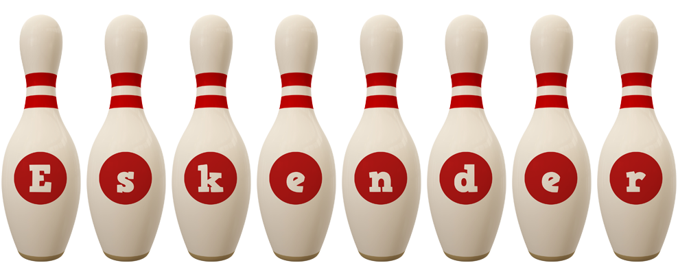 Eskender bowling-pin logo