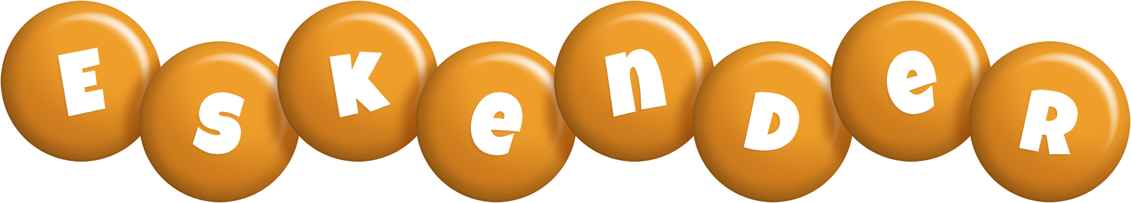 Eskender candy-orange logo
