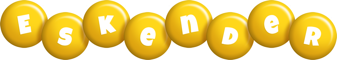 Eskender candy-yellow logo