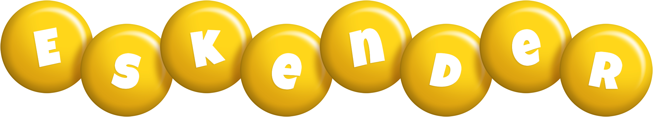 Eskender candy-yellow logo