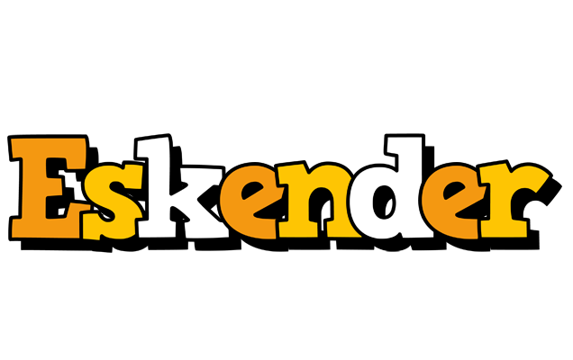 Eskender cartoon logo