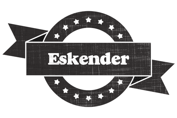 Eskender grunge logo