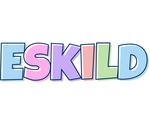 Eskild pastel logo