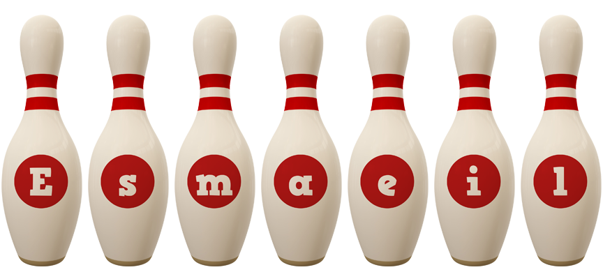 Esmaeil bowling-pin logo