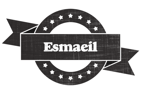 Esmaeil grunge logo