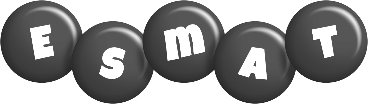 Esmat candy-black logo