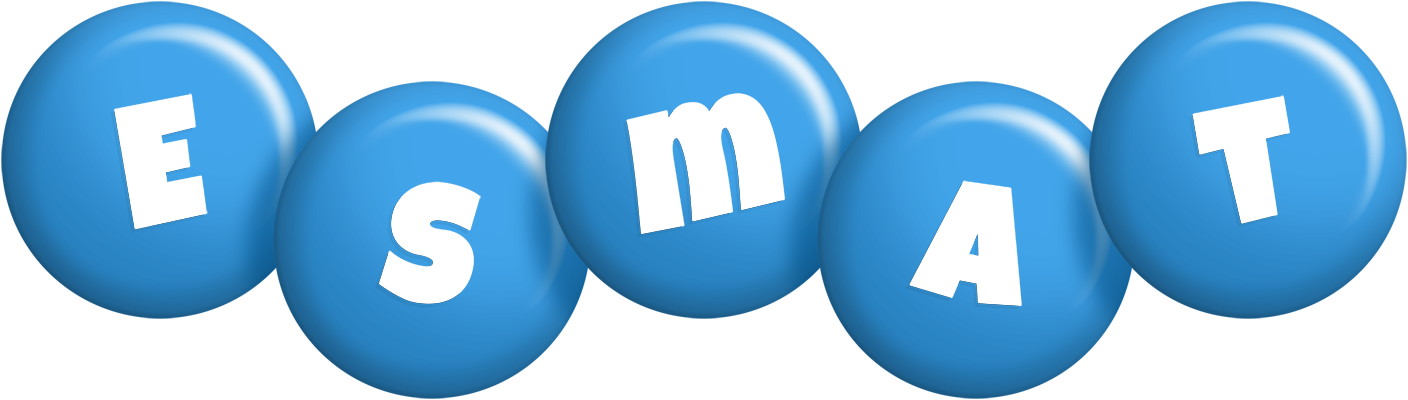 Esmat candy-blue logo