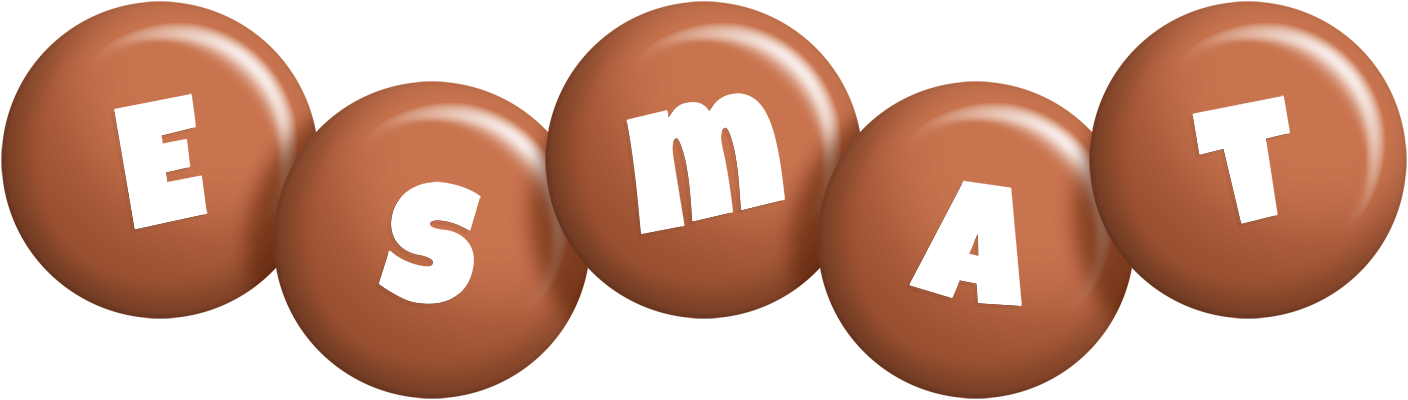 Esmat candy-brown logo