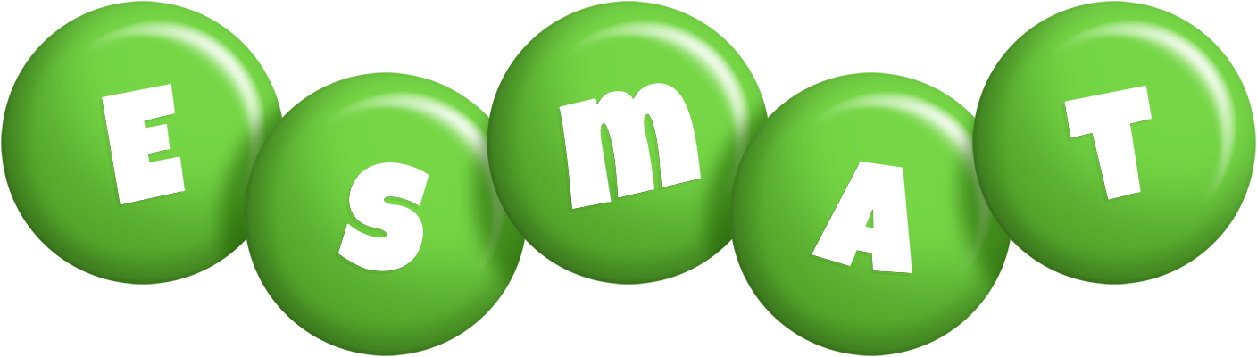 Esmat candy-green logo