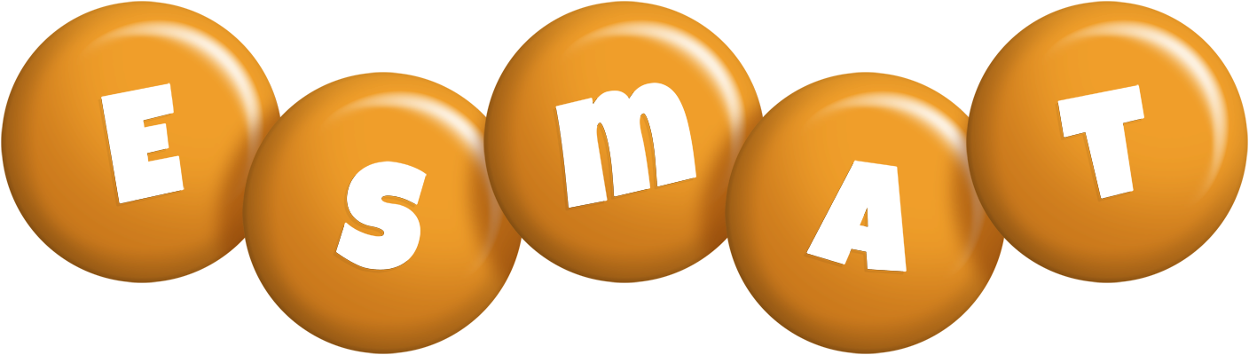 Esmat candy-orange logo