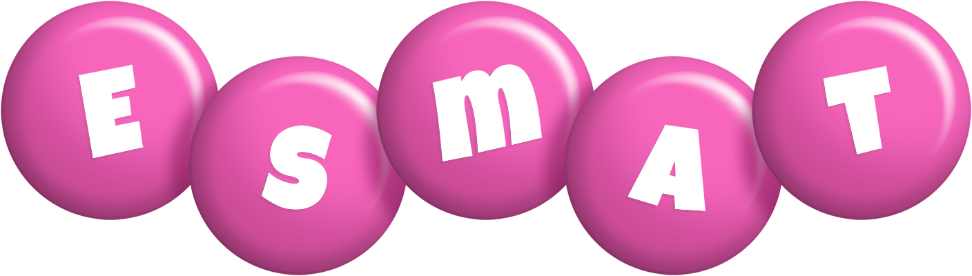 Esmat candy-pink logo