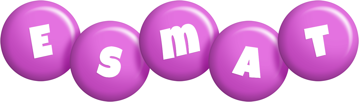 Esmat candy-purple logo