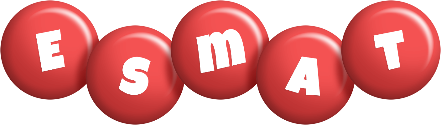 Esmat candy-red logo
