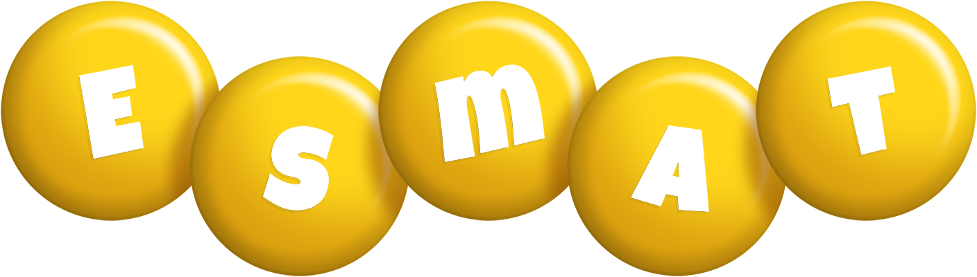 Esmat candy-yellow logo
