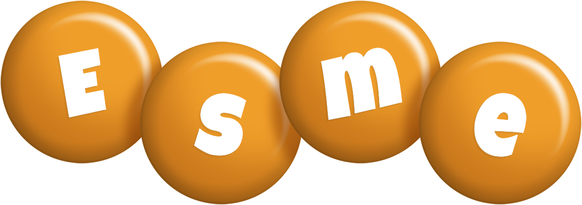 Esme candy-orange logo